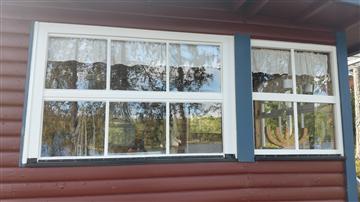 Fönster efter målning